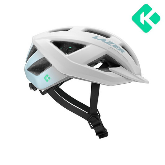Capacete MTB/Gravel LAZER CERRO KINETICORE Branco Hortelã