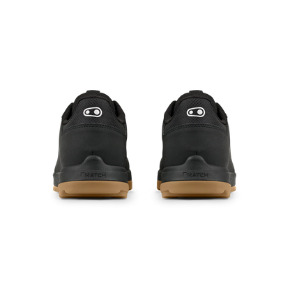 Sapatos de BTT CRANKBROTHERS MALLET TRAIL LACE CLIP Preto/Borracha — vista traseira