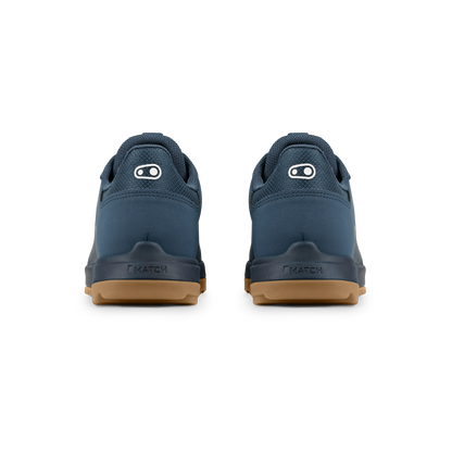 Sapatos de BTT CRANKBROTHERS MALLET TRAIL LACE CLIP Azul/Goma — vista traseira
