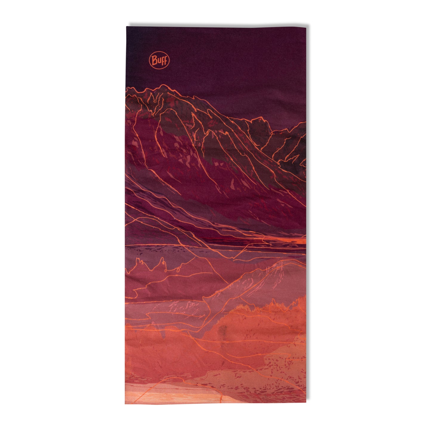 Colar BUFF ORIGINAL ECOSTRETCH Unal Bordeaux/Orange