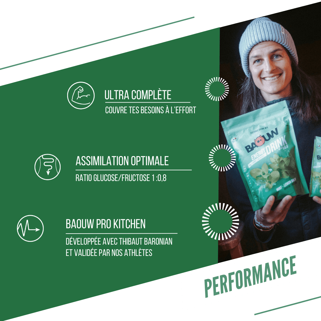 BAOUW ISOTONIC Bebida energética (45g) Hortelã/Melissa