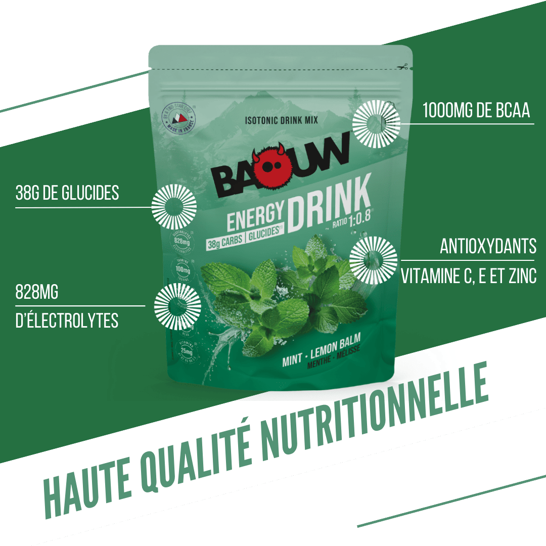 BAOUW ISOTONIC Bebida energética (585g) Hortelã/Melissa