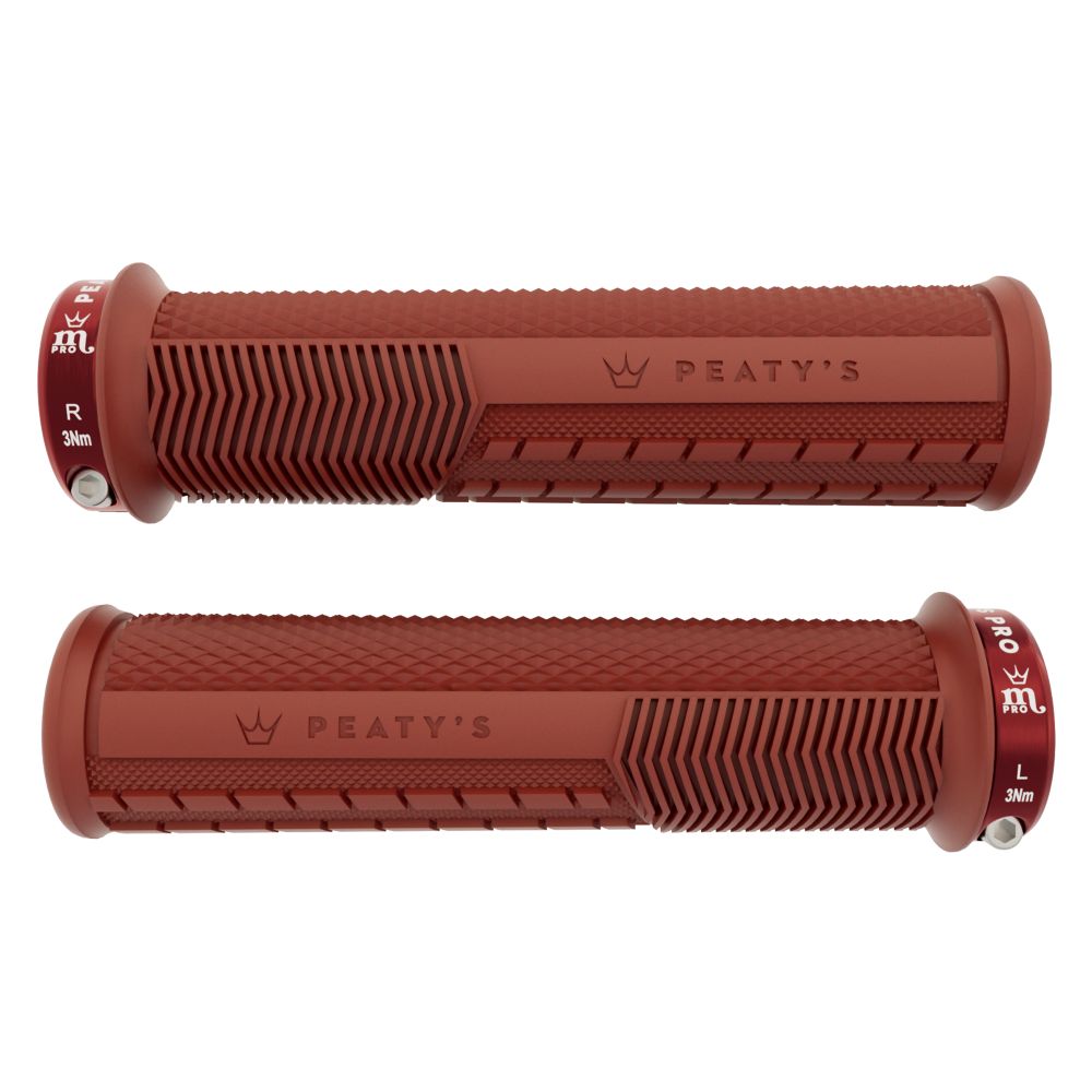 Punhos PEATY'S MONARCH PRO KNURL Supersoft Brick Red