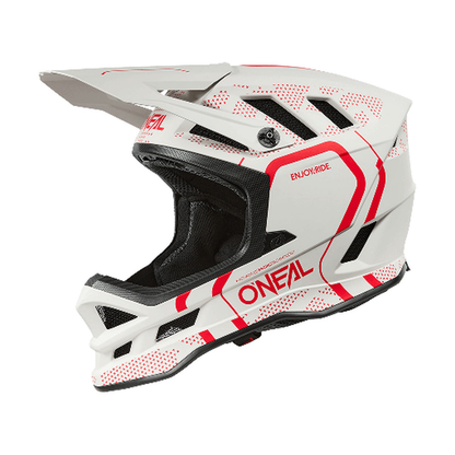 Capacete de BTT O'NEAL BLADE POLYACRYLITE STRIKE Branco/Vermelho