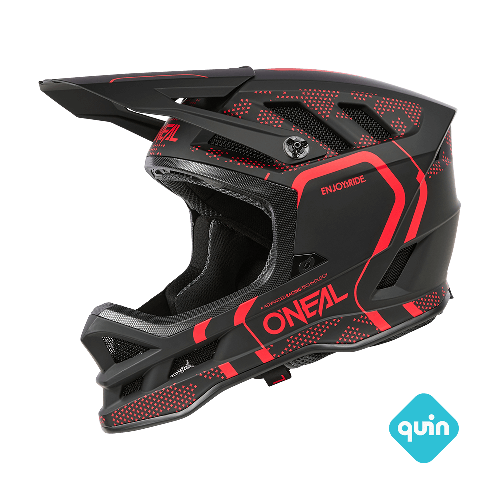 Capacete de BTT O'NEAL BLADE POLYACRYLITE STRIKE Preto/Vermelho
