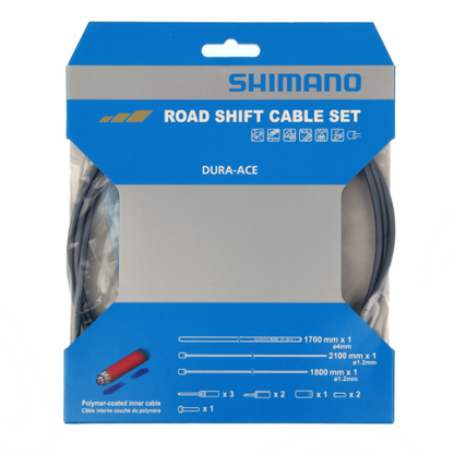 Kit de Cabos e Bainhas de Desviador SHIMANO DURA-ACE 9000 Polímero Cinzento