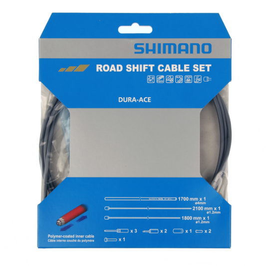 Kit de cabos e mangueiras de desviador SHIMANO DURA-ACE 9000 Polymer Grey