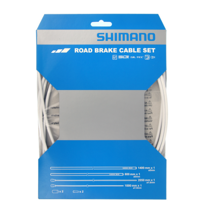 Kit de Cabos e Bainhas de Travão SHIMANO PTFE Branco