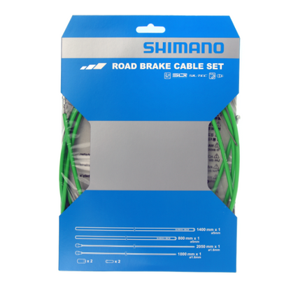 Kit de Cabos e Bainhas de Travão SHIMANO PTFE Verde