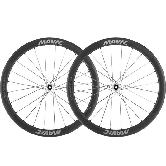 Par de Rodas MAVIC COSMIC SLR 45 Tubeless Ready (Center Lock) Preto/Prateado