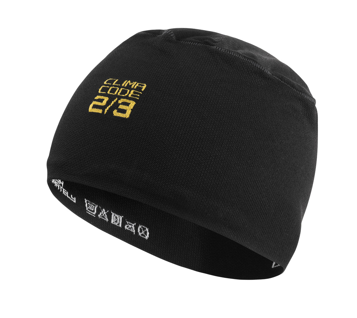 Gorro ASSOS SPRING FALL sob o capacete Preto