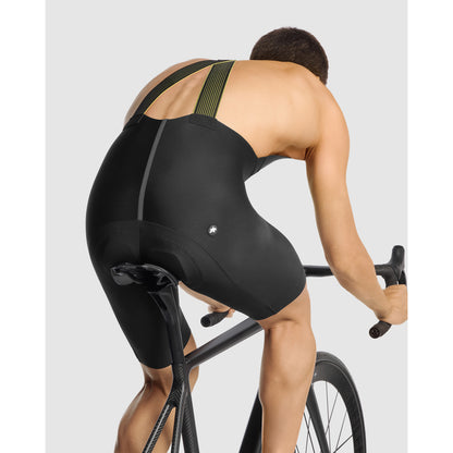 Calção Curto com Suspensórios ASSOS EQUIPE R SPRING FALL S11 Preto