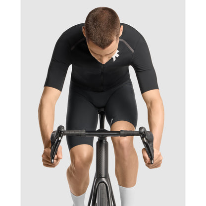 Maillot ASSOS EQUIPE R THERMO RAIN S11 Mangas Curtas Preto