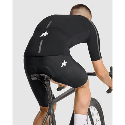 Maillot ASSOS EQUIPE R THERMO RAIN S11 Mangas Curtas Preto