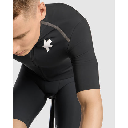 Maillot ASSOS EQUIPE R THERMO RAIN S11 Mangas Curtas Preto