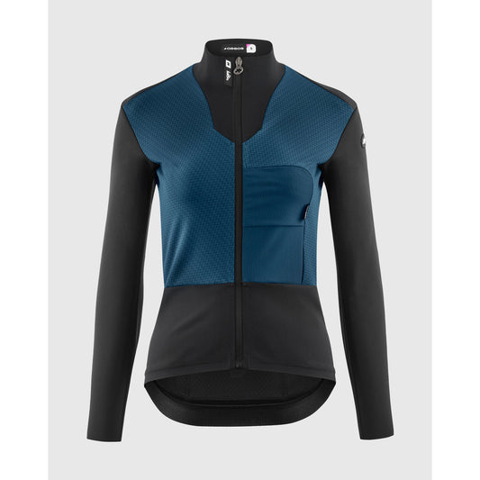 Casaco ASSOS DYORA R S11 para mulher Azul petróleo