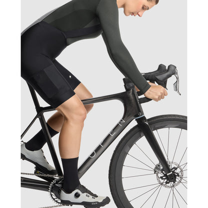 Calção Curto com Suspensórios ASSOS TACTICA SPRING FALL T5 Mulher Preto