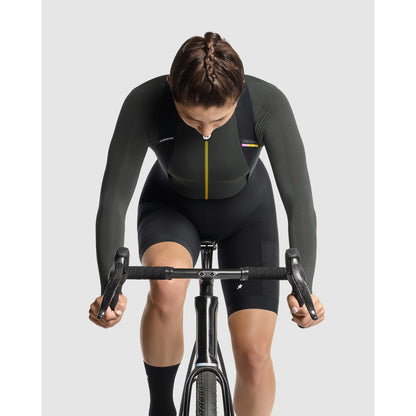 Calção Curto com Suspensórios ASSOS TACTICA SPRING FALL T5 Mulher Preto
