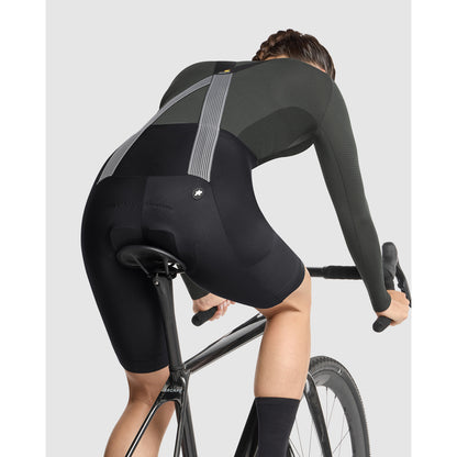 Calção Curto com Suspensórios ASSOS TACTICA SPRING FALL T5 Mulher Preto