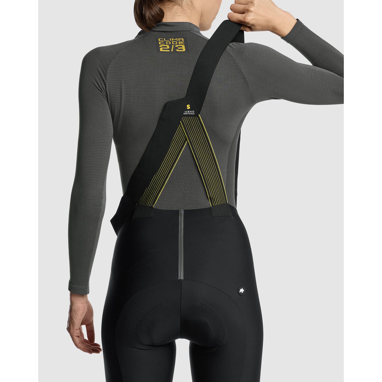 ASSOS WOM P1 Roupa interior de manga comprida para mulher Cinzento antracite