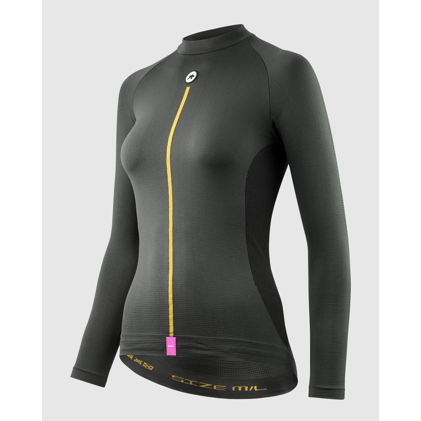ASSOS WOM P1 Roupa interior de manga comprida para mulher Cinzento antracite