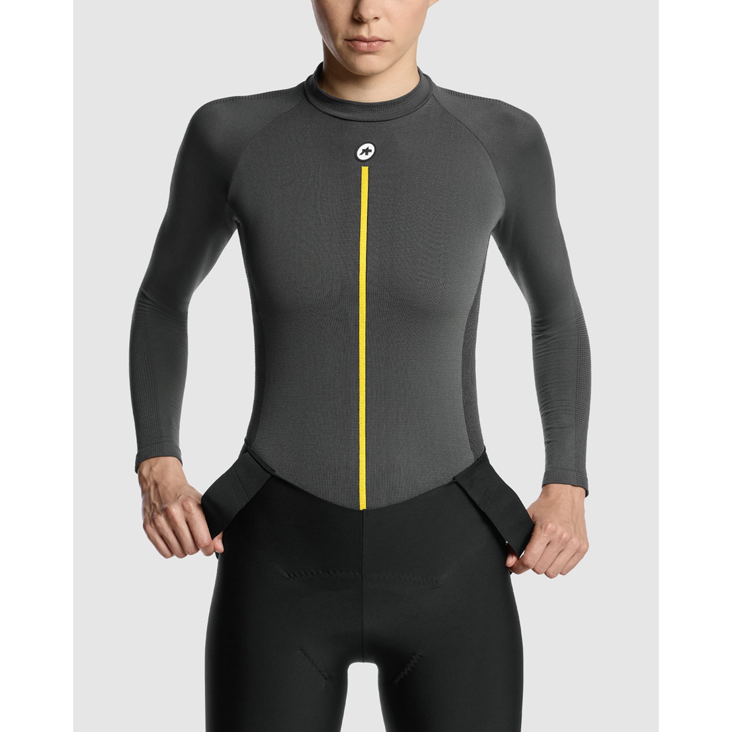 ASSOS WOM P1 Roupa interior de manga comprida para mulher Cinzento antracite