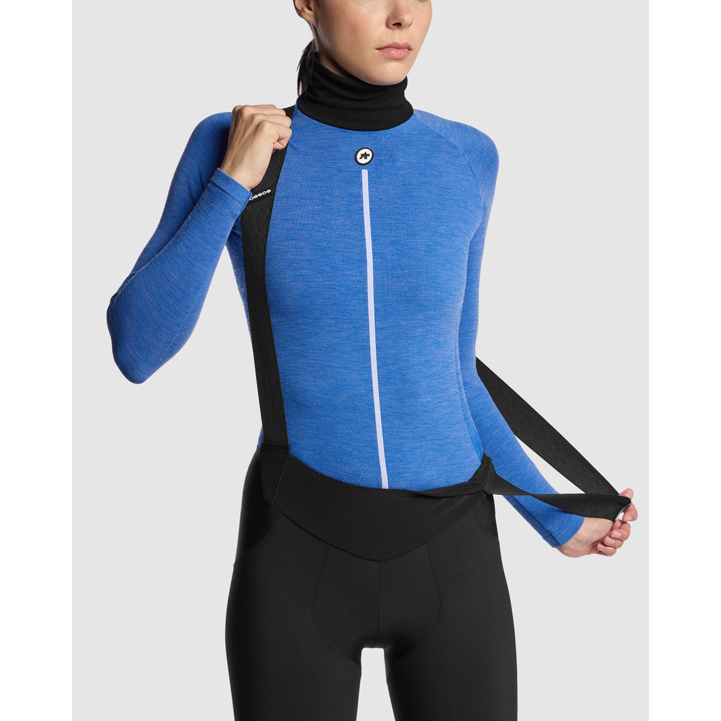 ASSOS WOM UZ P1 Manga comprida para mulher Calypso Blu Roupa interior