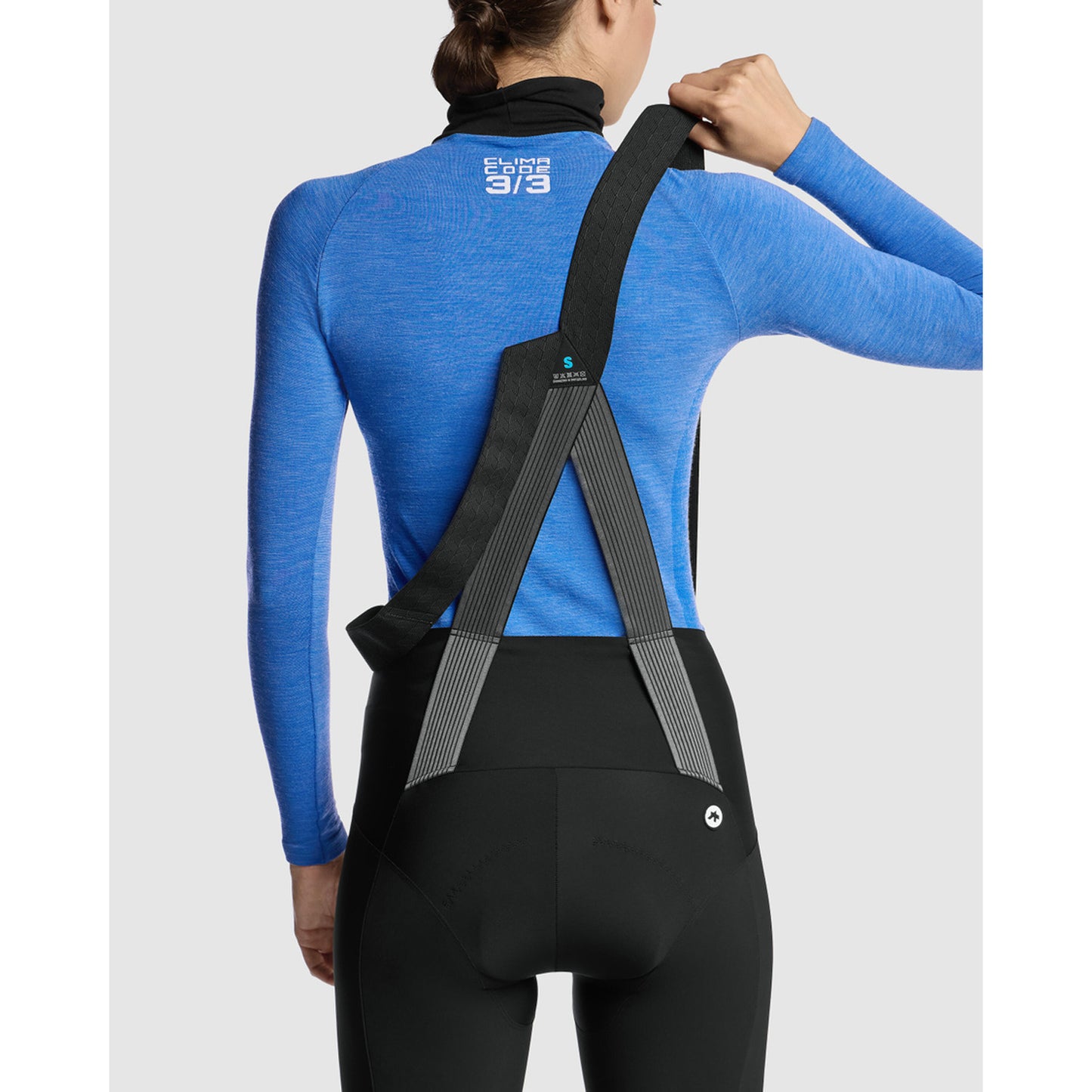 ASSOS WOM UZ P1 Manga comprida para mulher Calypso Blu Roupa interior