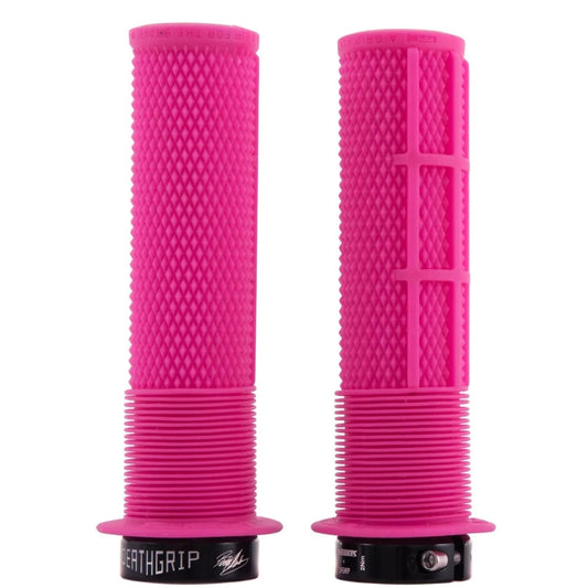 Grips DMR DEATHGRIP Flange Médio Lock-on Rosa