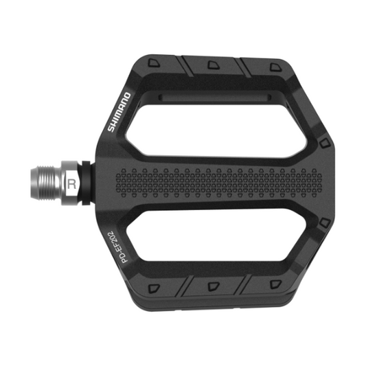 Pedais planos SHIMANO PD-EF202 Preto