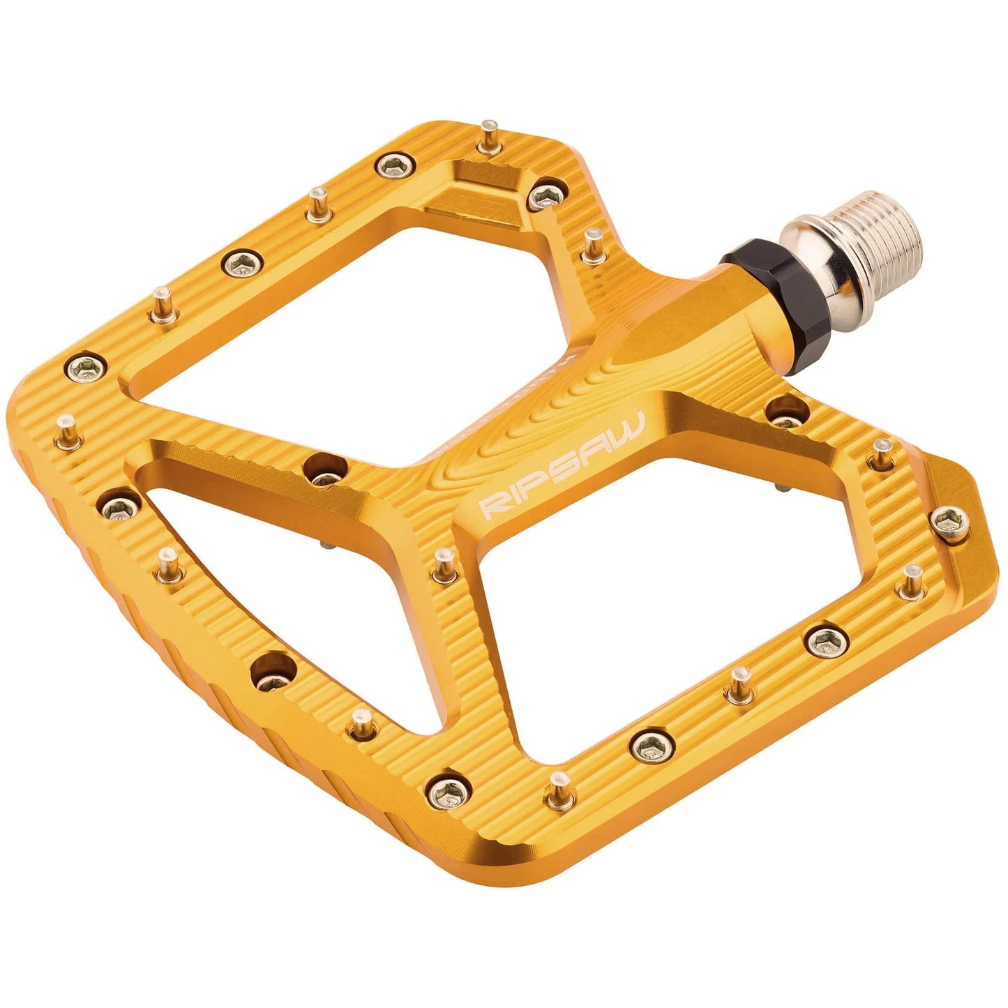 Pedais planos WOLF TOOTH RIPSAW dourados