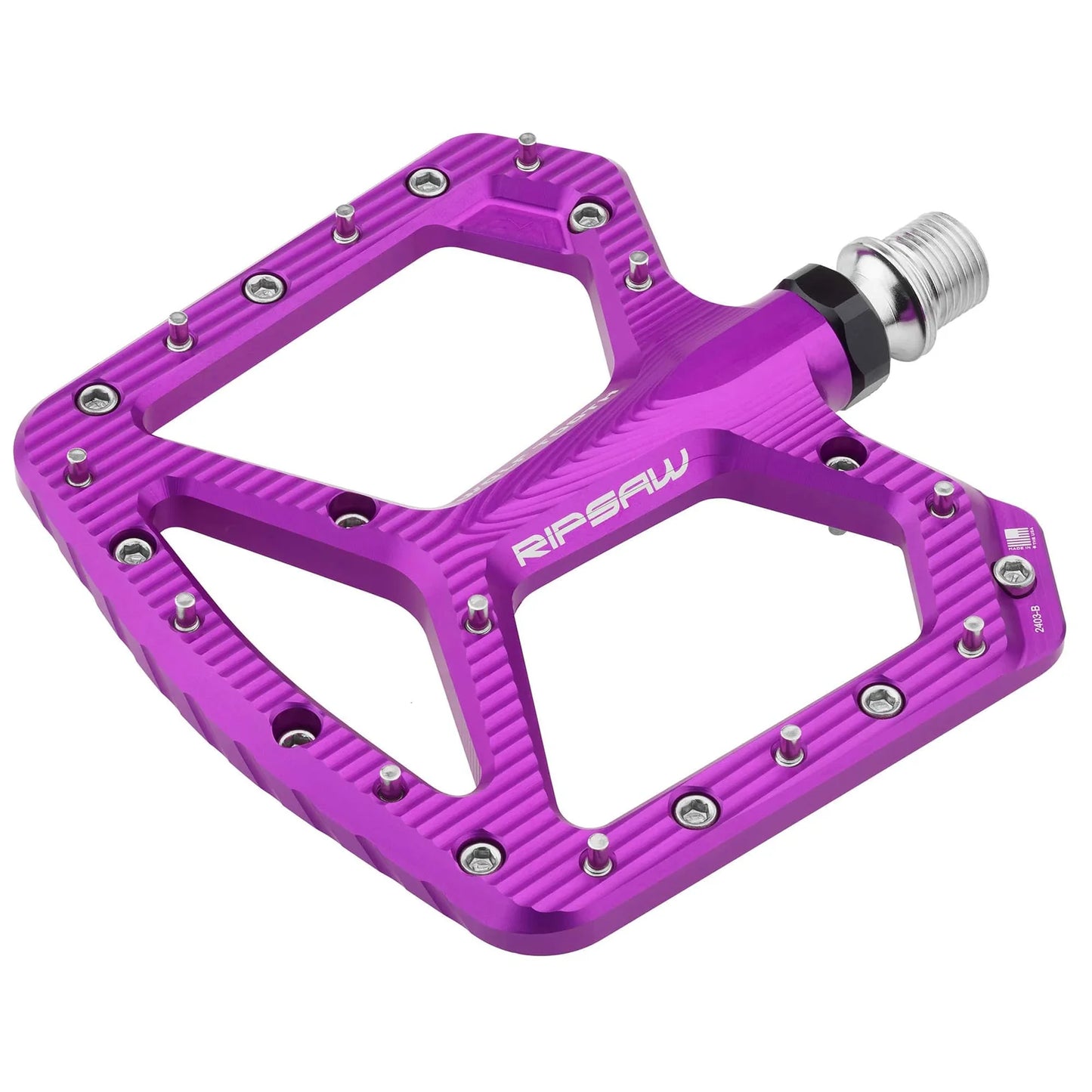 Pedais planos WOLF TOOTH RIPSAW roxos