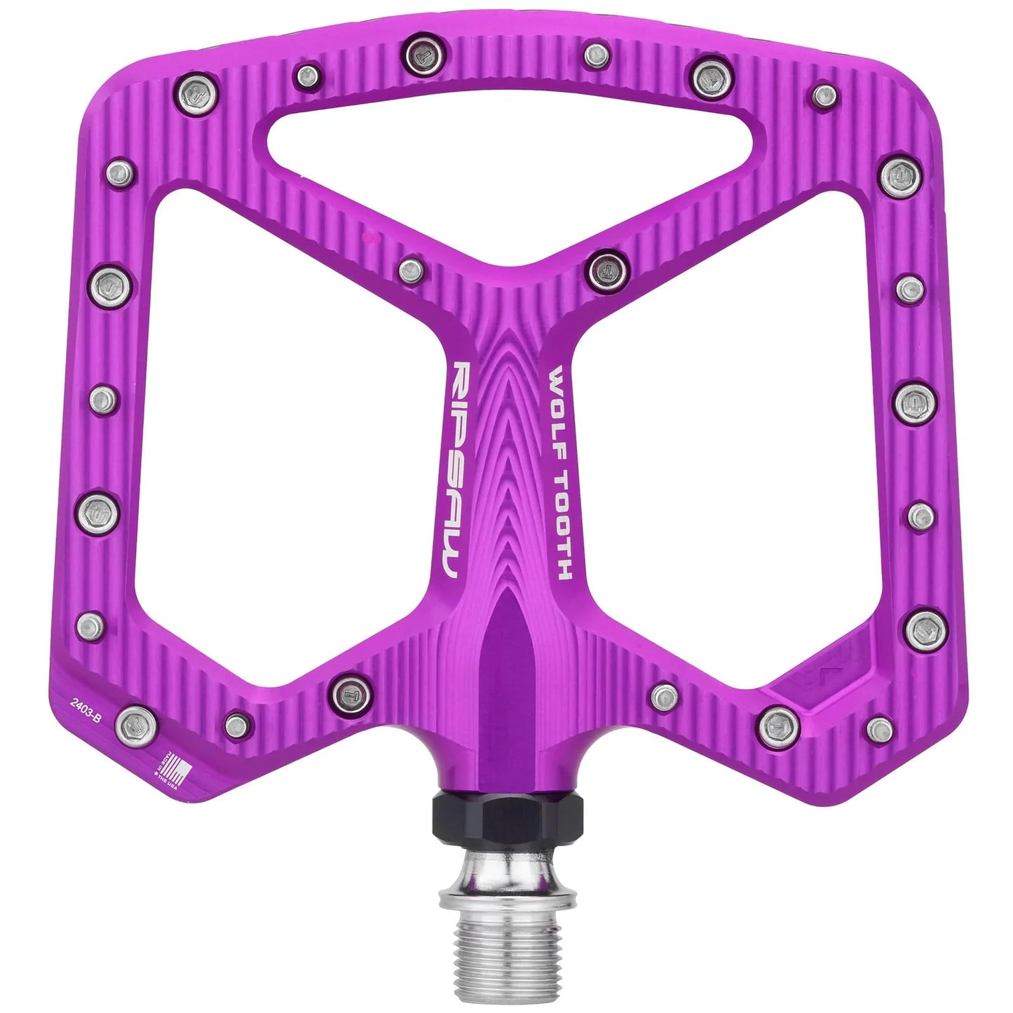 Pedais planos WOLF TOOTH RIPSAW roxos
