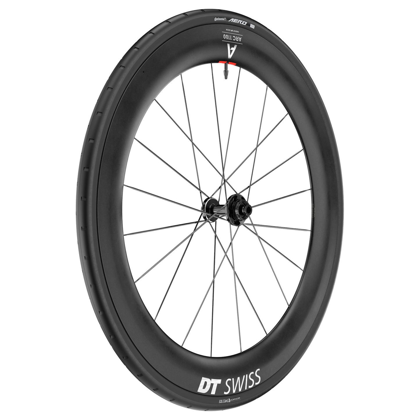 Roda dianteira DT SWISS ARC 1100 DICUT WTS 65 Tubeless Ready (bloqueio central)