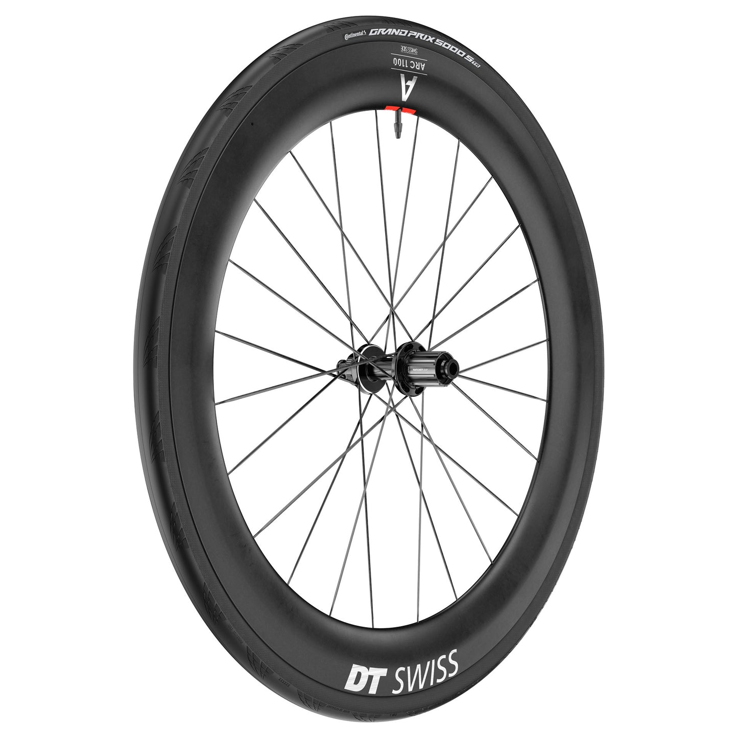 DT SWISS ARC 1100 DICUT WTS 65 Roda traseira tubeless ready (bloqueio central)