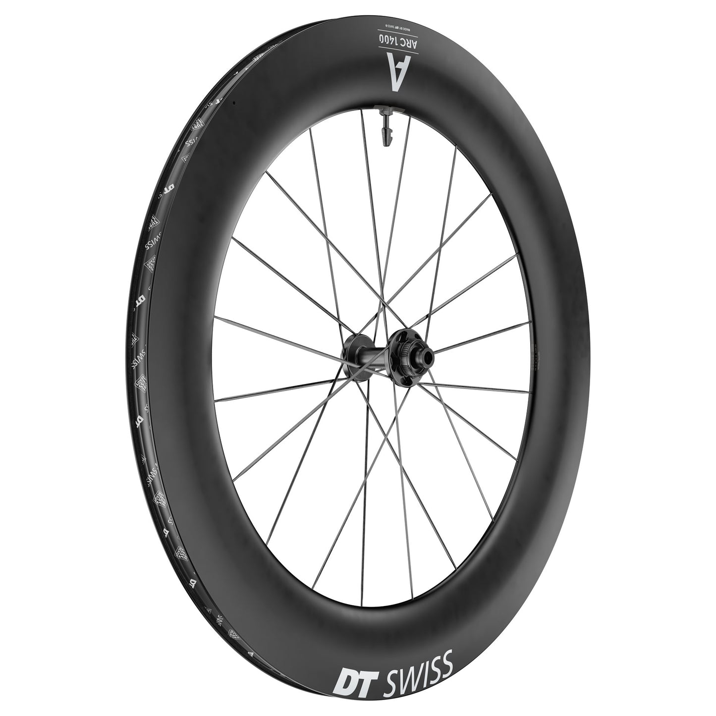 Roda dianteira DT SWISS ARC 1400 DICUT 85 Tubeless Ready (bloqueio central)