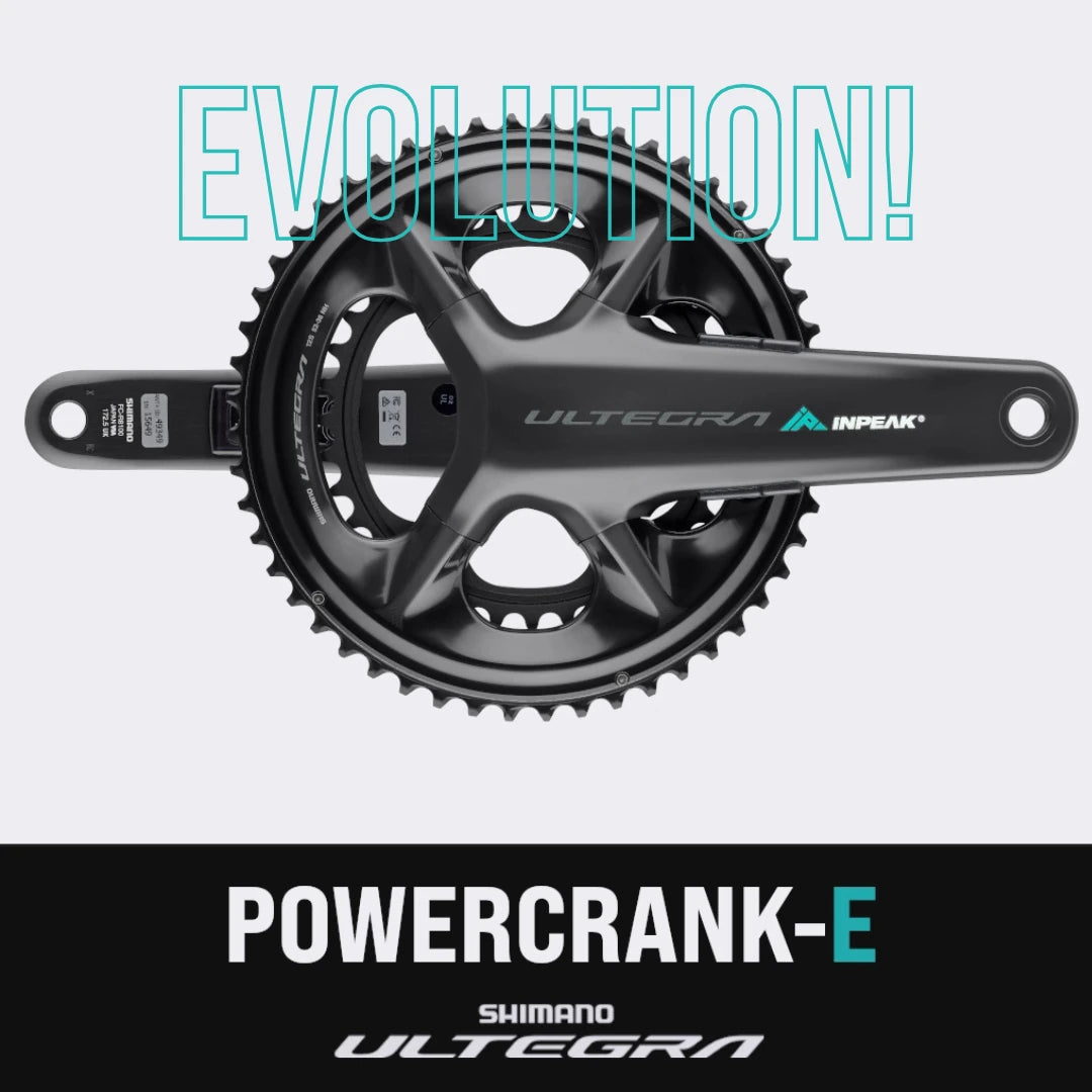 Pedaleiro com medidor de potência INPEAK POWERCRANK-E TWIN2 LR Shimano Ultegra R8100
