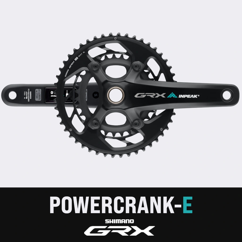 Pedaleiro com Medidor de Potência INPEAK POWERCRANK-E TWIN2 LR Shimano GRX RX820-2