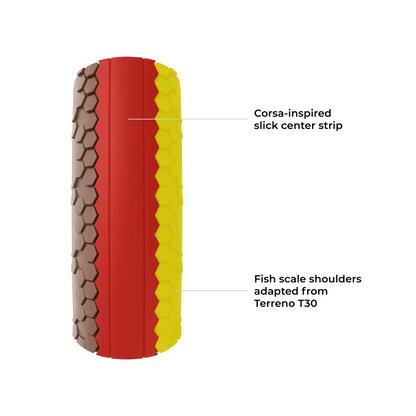 Pneu VITTORIA TERRENO PRO T10 Hardpack Gravel Race 700c Tubeless Ready Flexível Castanho
