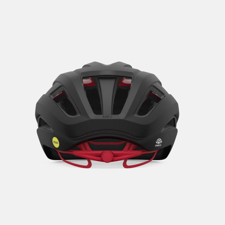 Capacete de estrada GIRO ARIES SPHERICAL Preto/Vermelho