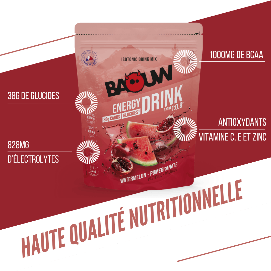 BAOUW ISOTONIC Energy Drink (585g) Melancia/ Romã