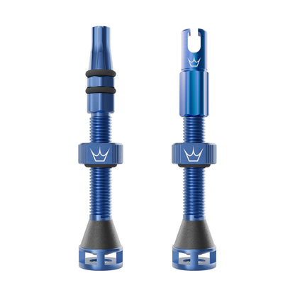 Válvulas Tubeless PEATY'S HOLESHOT FAST FLOW 60mm (x2) Azul