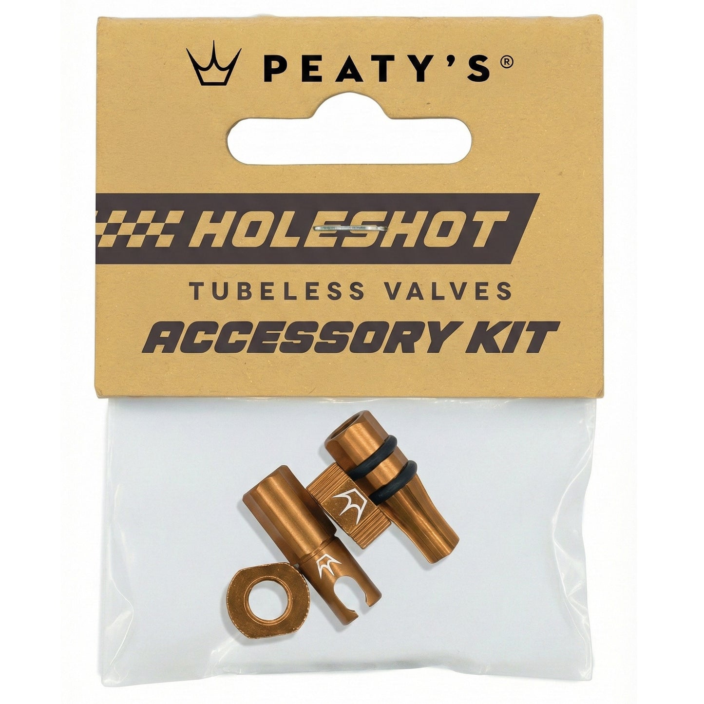 Kit de tampas e peças de encaixe de bronze da PEATY'S HOLESHOT FAST FLOW