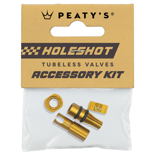 Kit de tampas e peças de encaixe para válvulas douradas PEATY'S HOLESHOT FAST FLOW