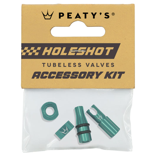 PEATY'S HOLESHOT FAST FLOW Kit de tampas de válvulas e peças de encaixe Verde