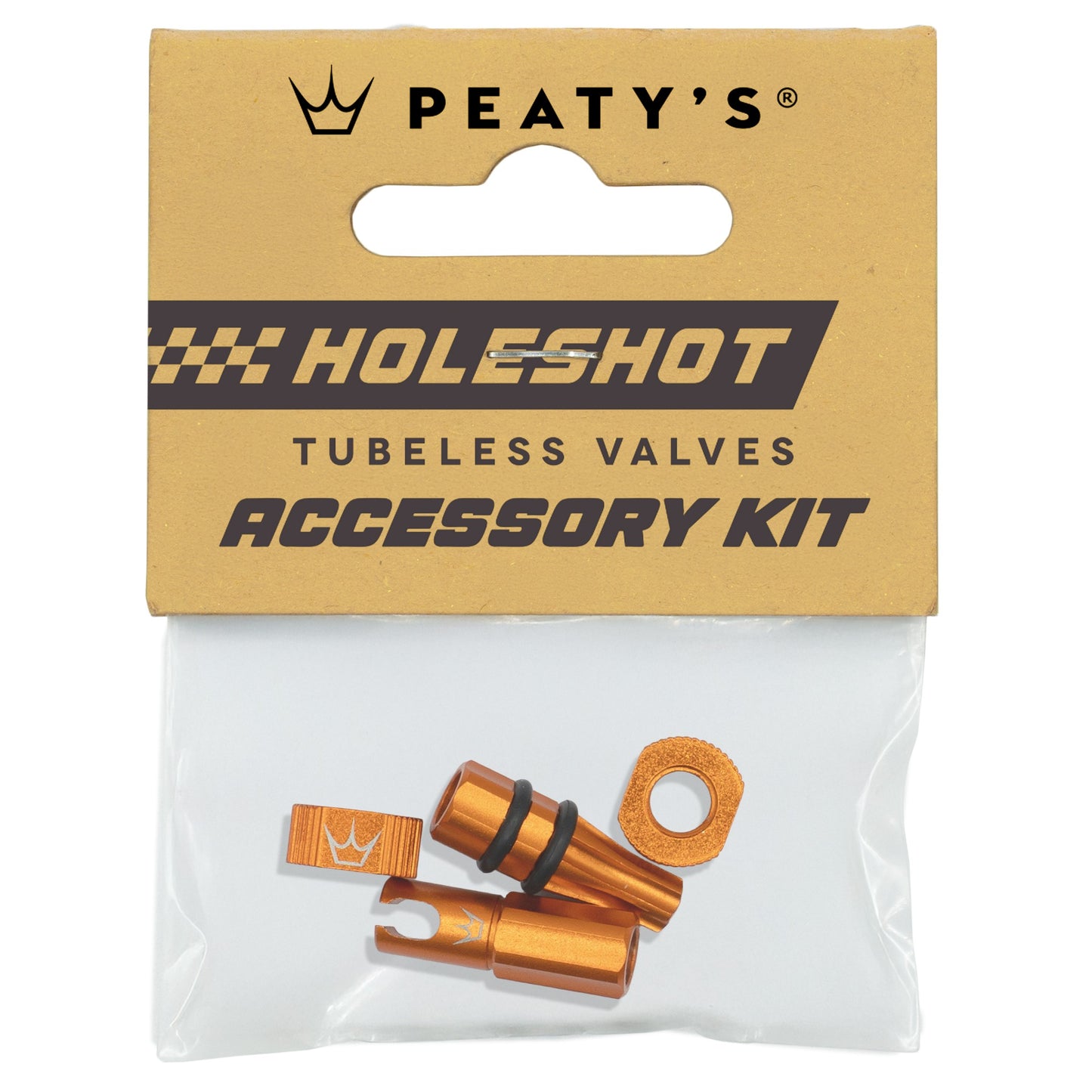 Kit de tampas de válvulas e peças de encaixe laranja PEATY'S HOLESHOT FAST FLOW