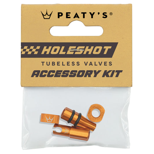 Kit de tampas de válvulas e peças de encaixe laranja PEATY'S HOLESHOT FAST FLOW