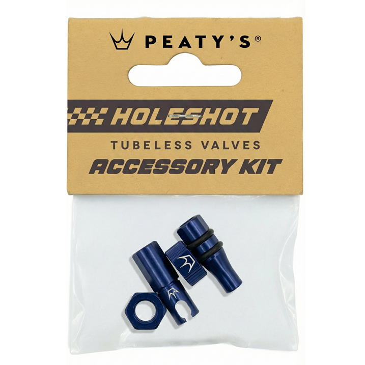 PEATY'S HOLESHOT FAST FLOW Kit de tampas de válvulas e peças de encaixe Azul