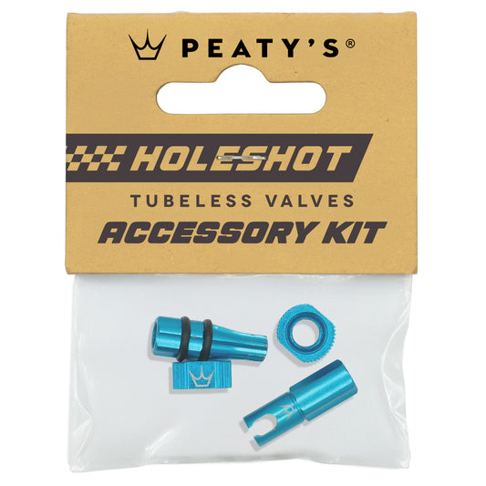 Kit de tampas de válvulas e peças de encaixe turquesa PEATY'S HOLESHOT FAST FLOW