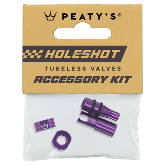 PEATY'S HOLESHOT FAST FLOW Kit de tampas de válvulas e peças de encaixe Roxo